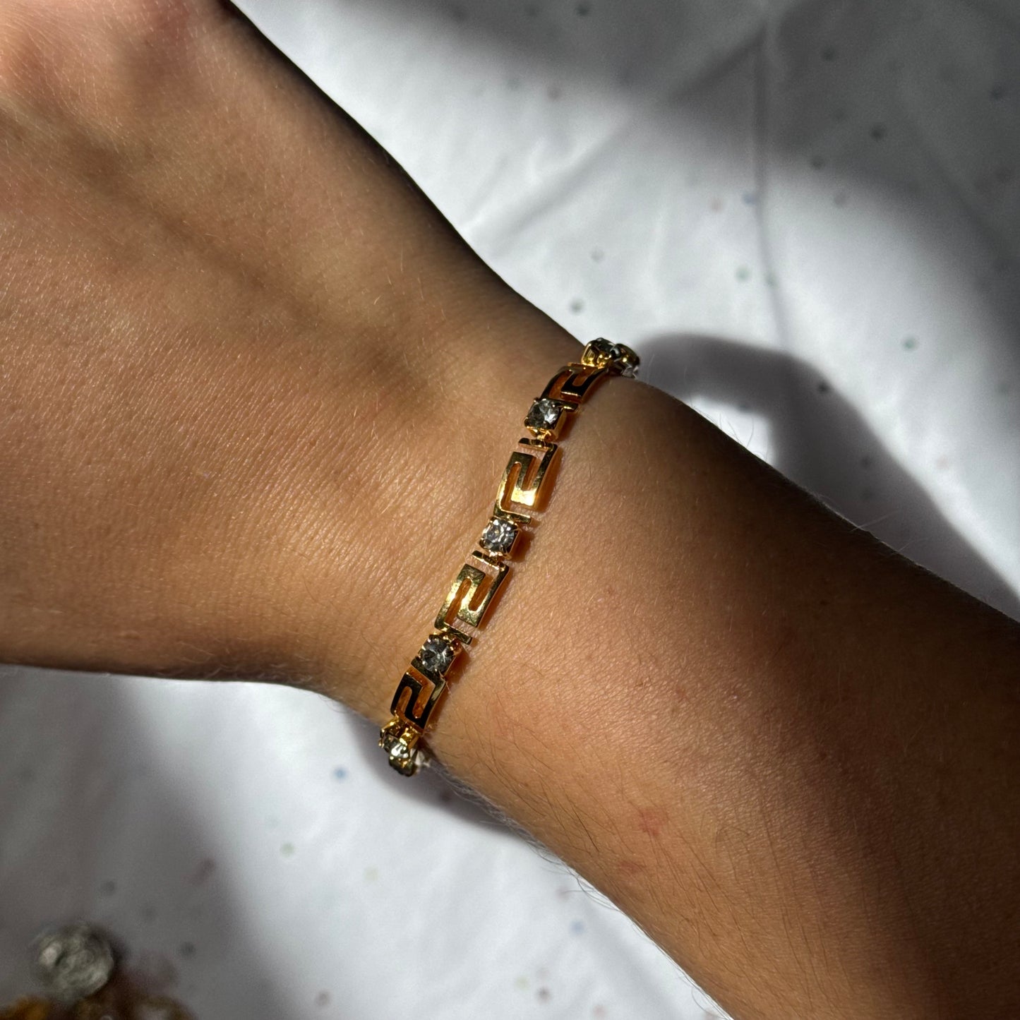 Vintage Avon Rhinestone Tennis Bracelet