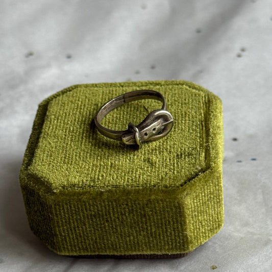 Vintage Sterling Silver Belt Buckle Ring