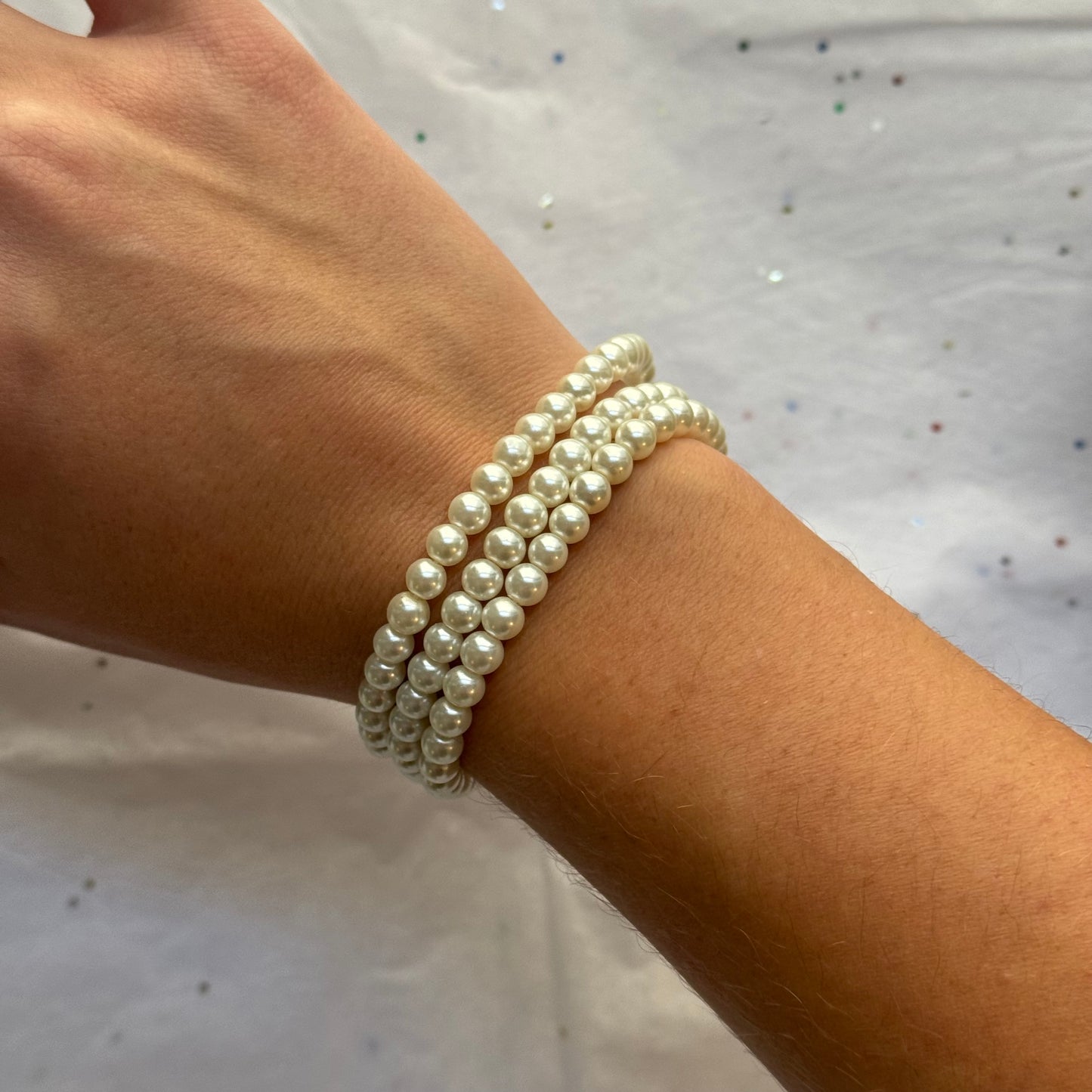 Vintage Triple Strand Pearl Bracelet