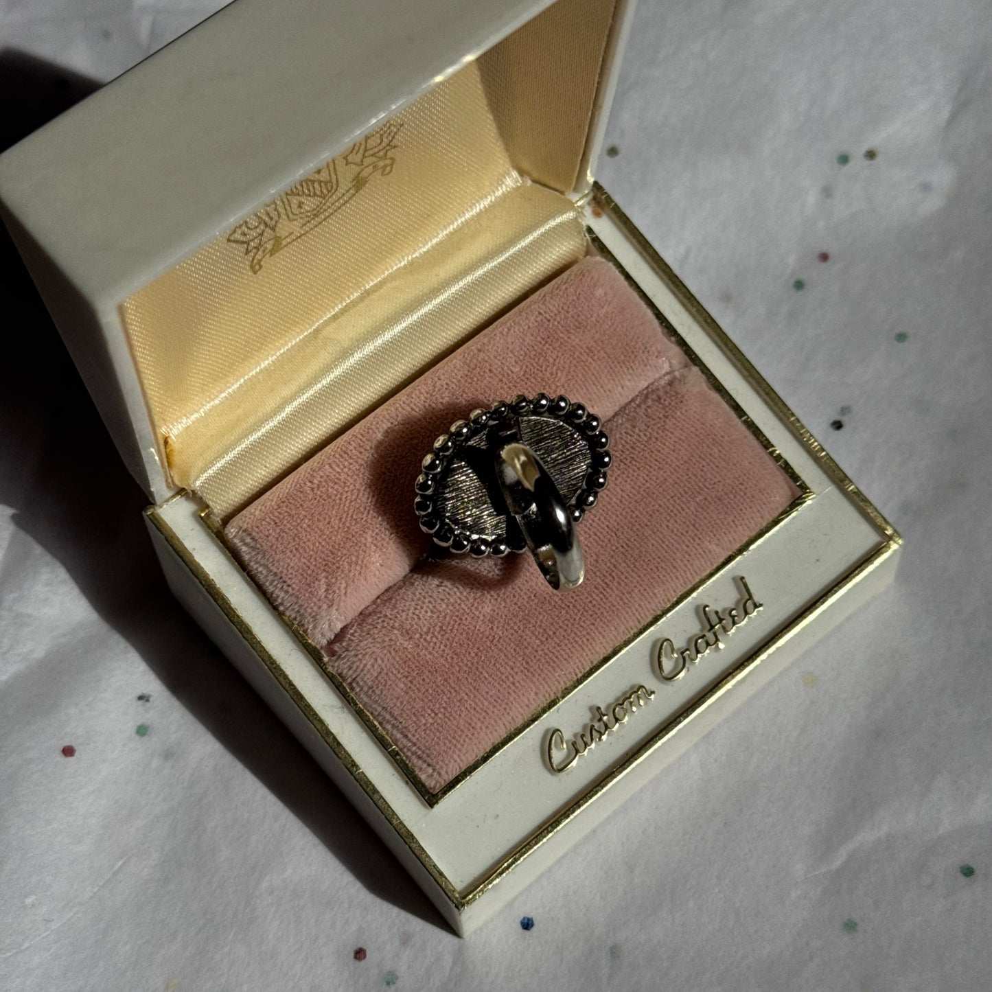 Vintage Silver Cameo Ring