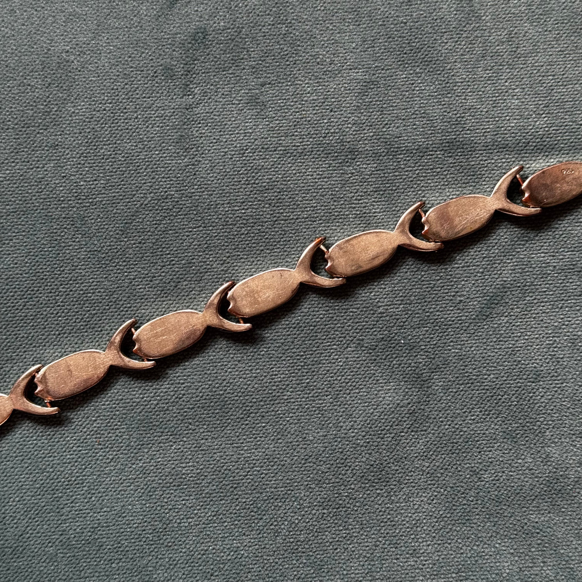 Vintage Sterling Silver Fish Bracelet