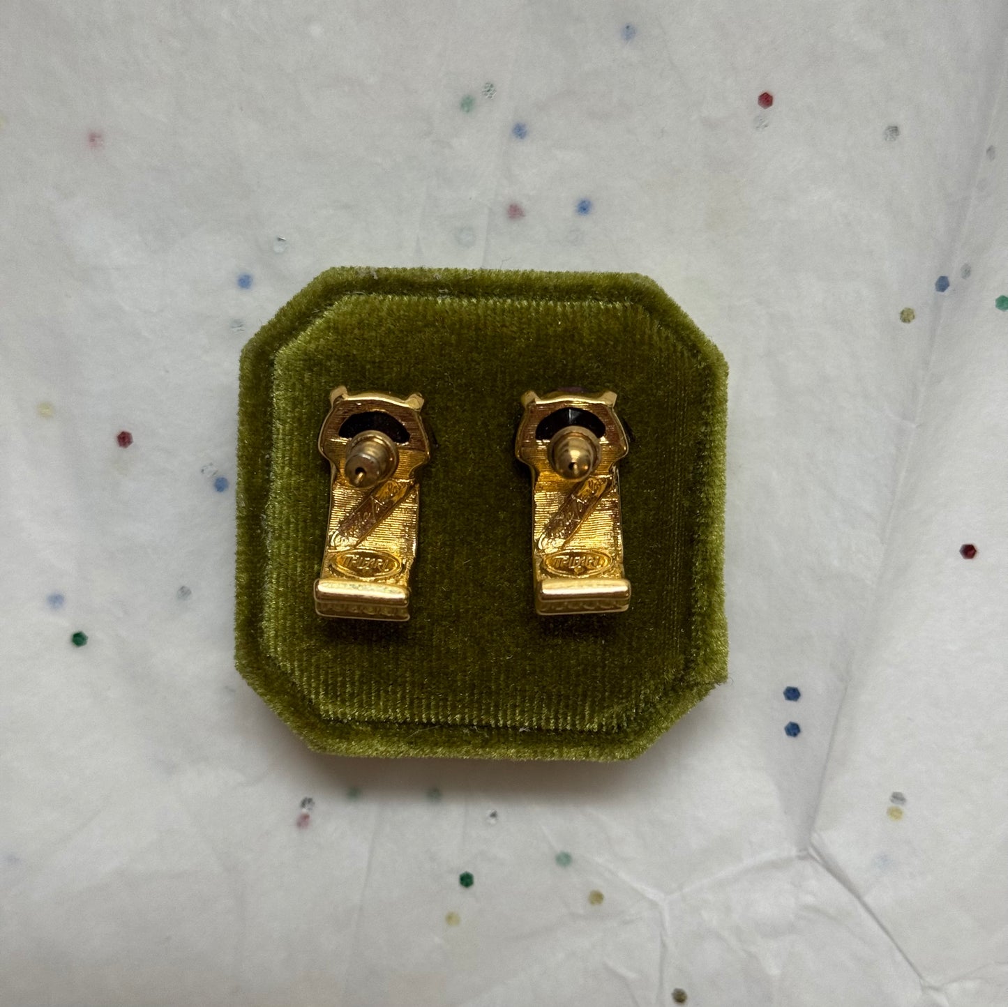 Vintage Trifari Gold Earrings