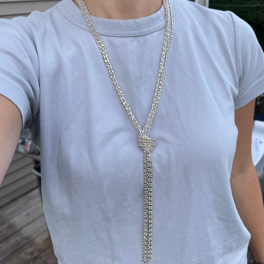 Vintage Knot Layered Chain Statement Necklace