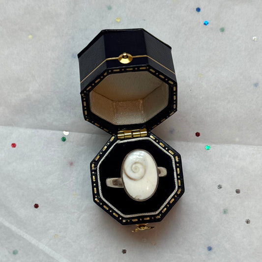 Sterling Silver Shell Ring - Sourced in Greece