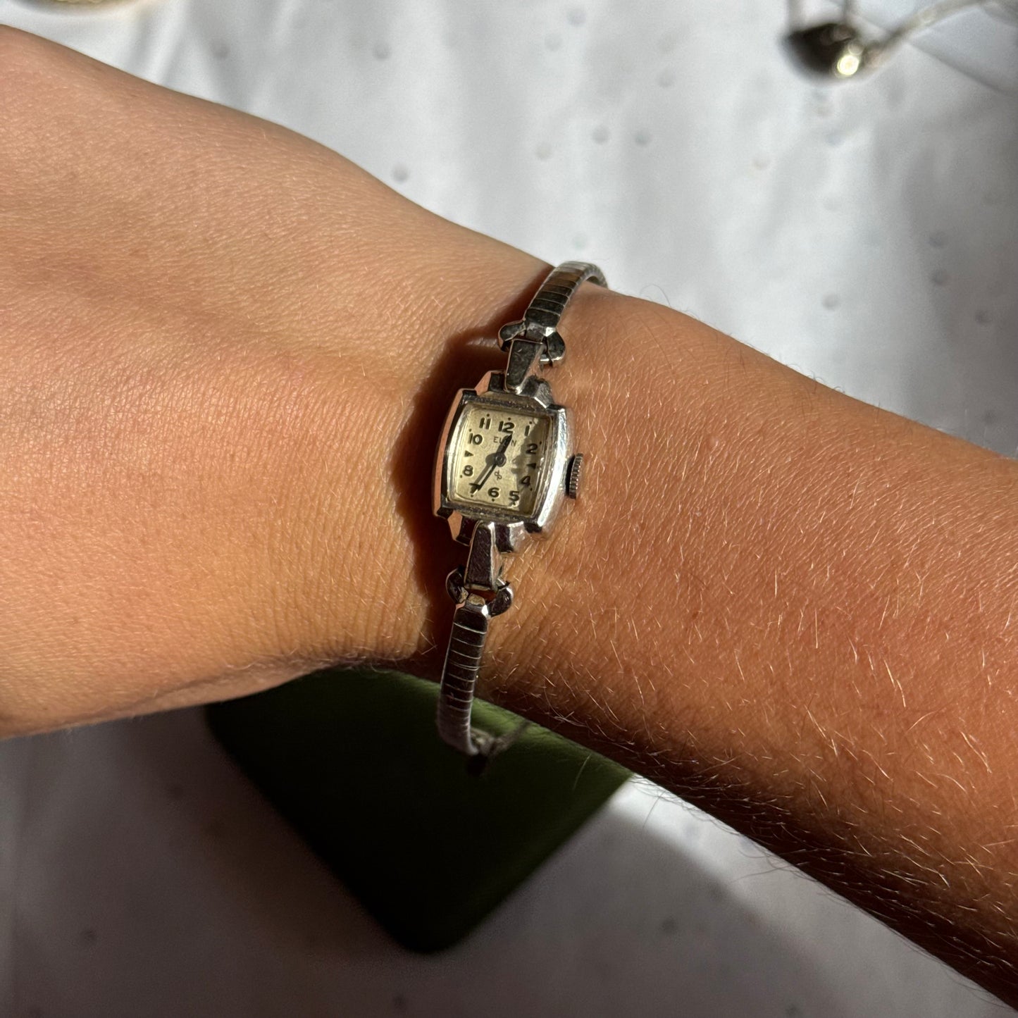 Vintage Silver Elgin Watch