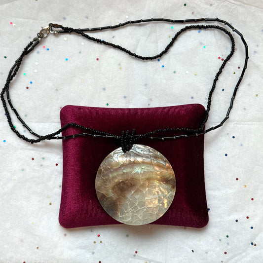 Circle Shell Pendant Necklace - Sourced in Croatia