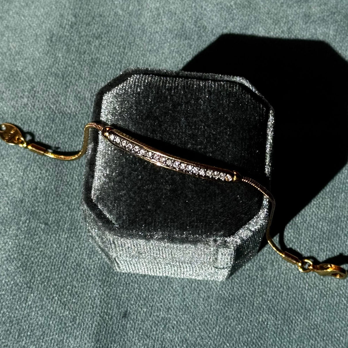 Vintage Avon Rhinestone Bar Bracelet