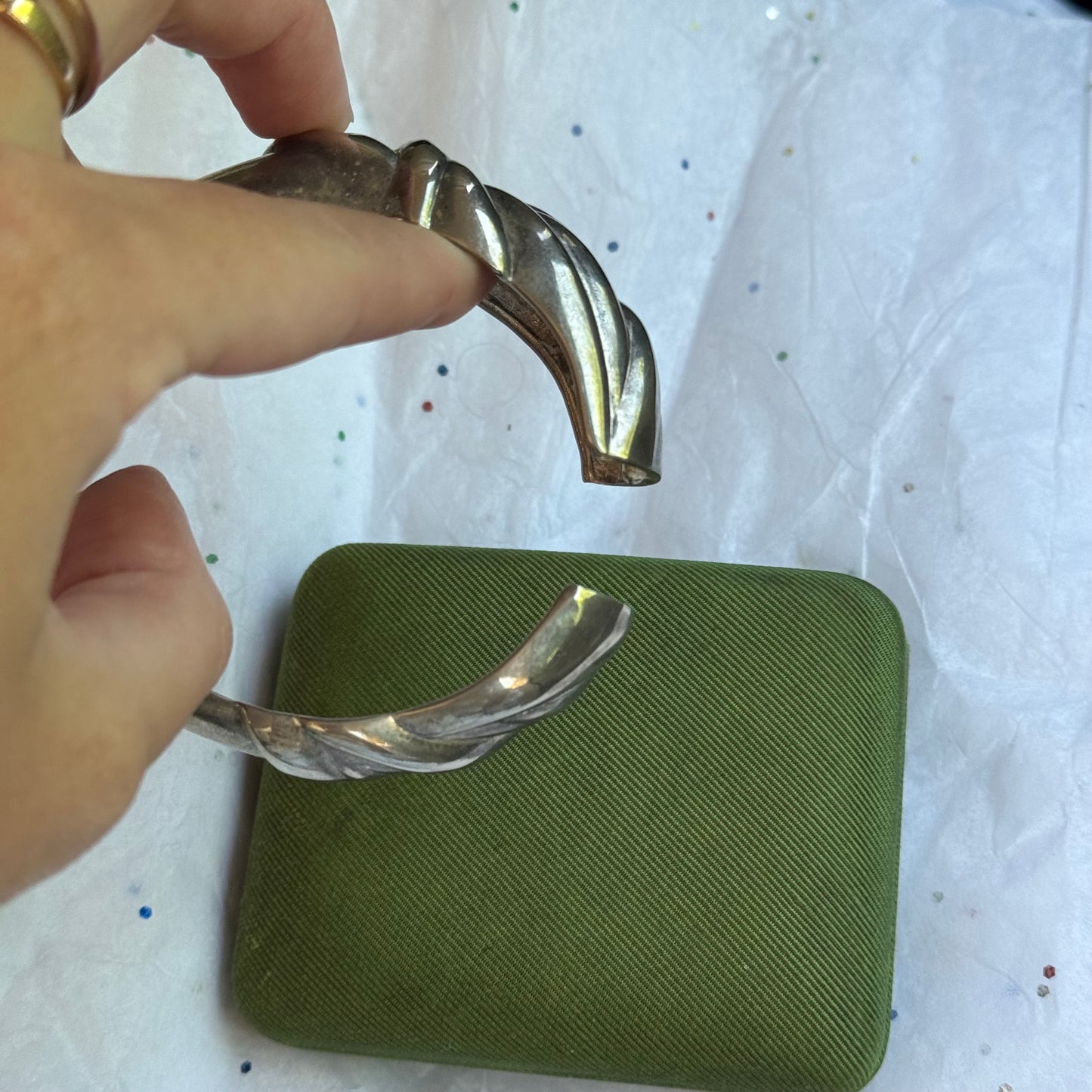 Vintage Chunky Silver Bracelet