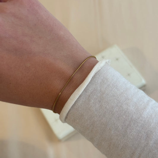 Dainty Gold Snake Bracelet