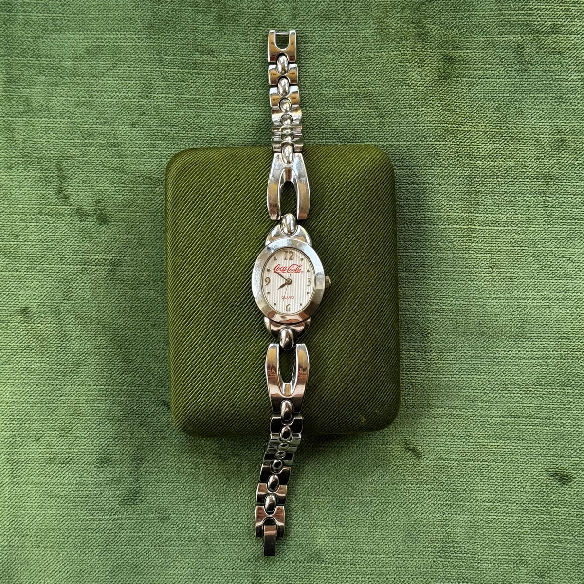Vintage 2003 Silver Coca Cola Watch
