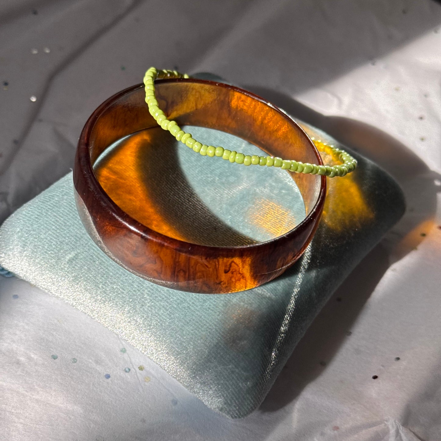 Vintage Brown Bangle Bracelet