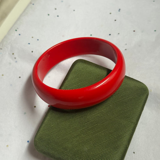 Vintage Red Bangle Bracelet
