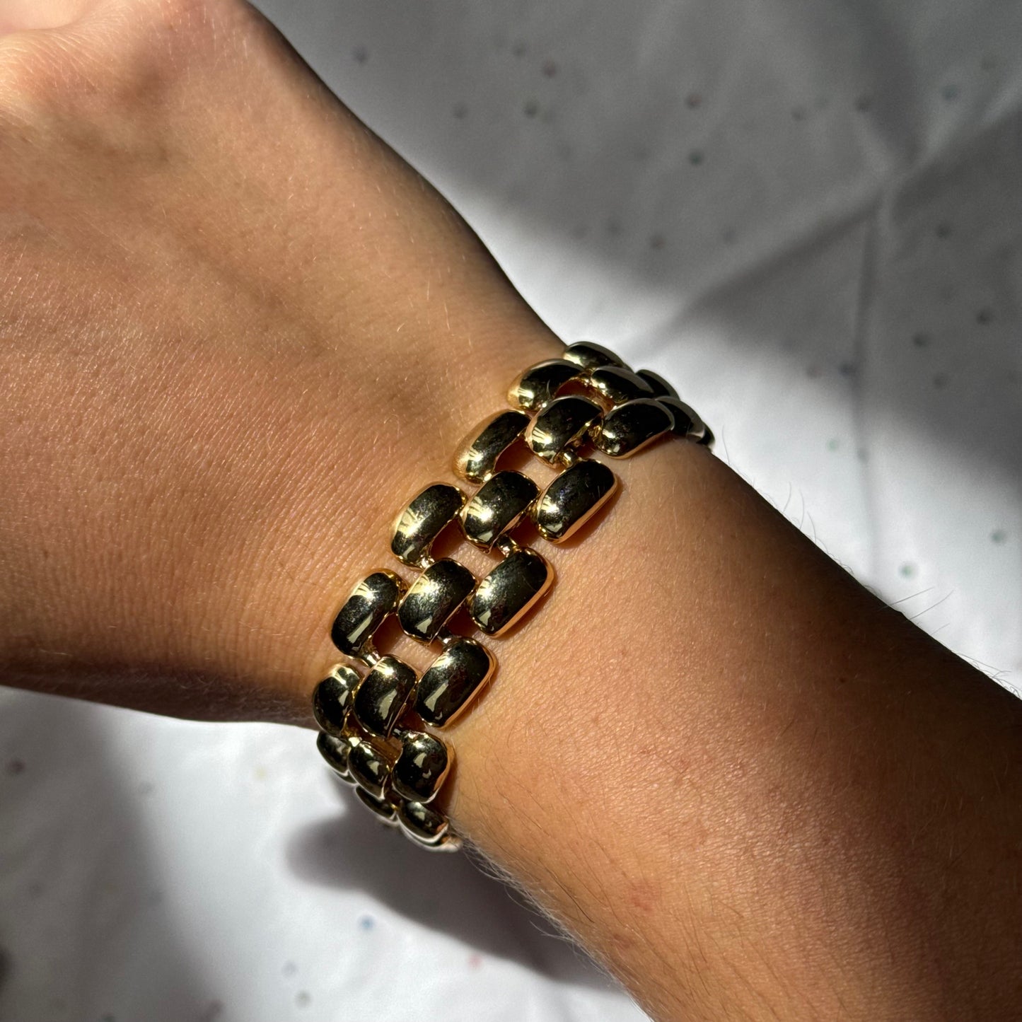 Vintage Gold Panther Chain Bracelet