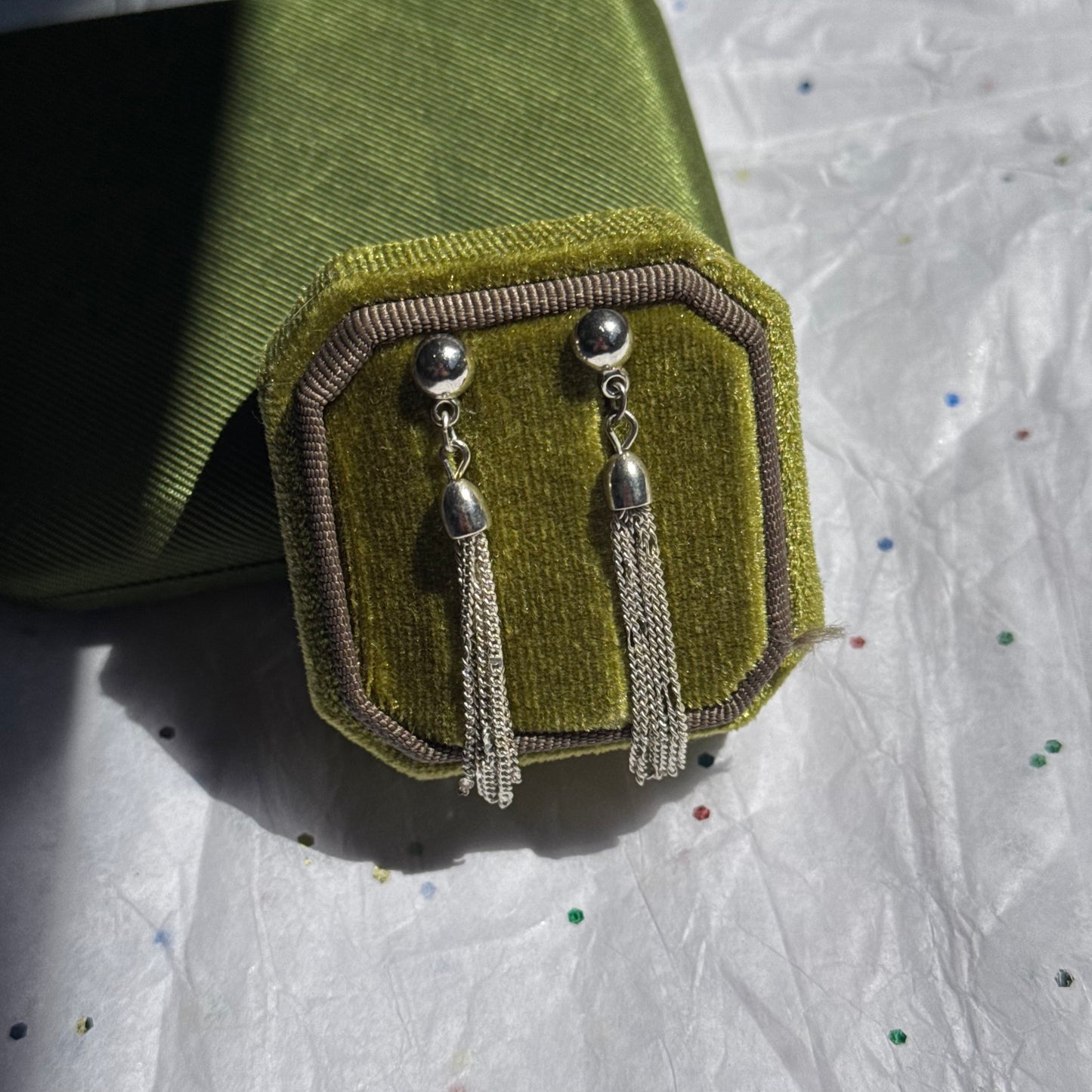 Vintage Silver Tassel Earrings