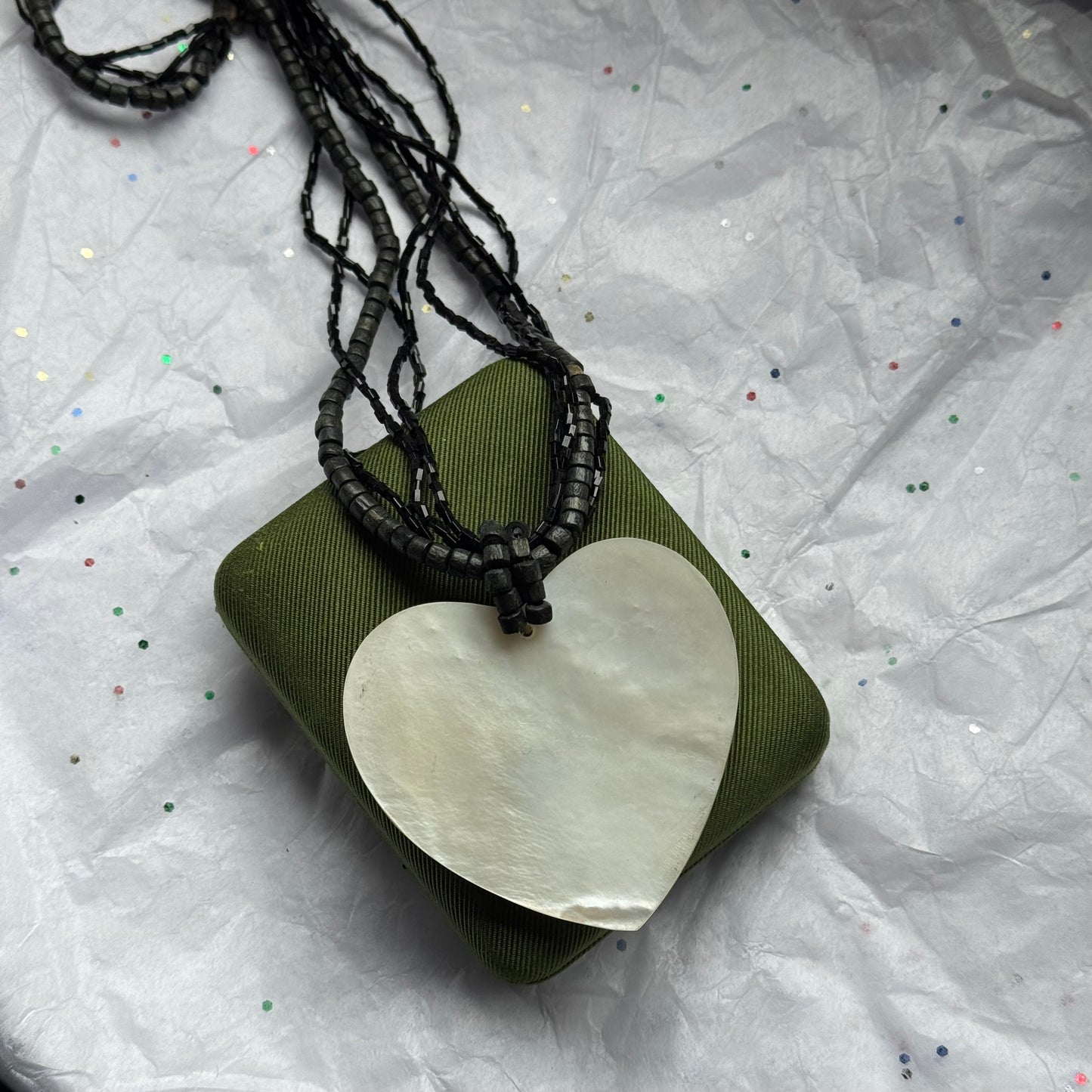 Heart Shell Pendant Necklace