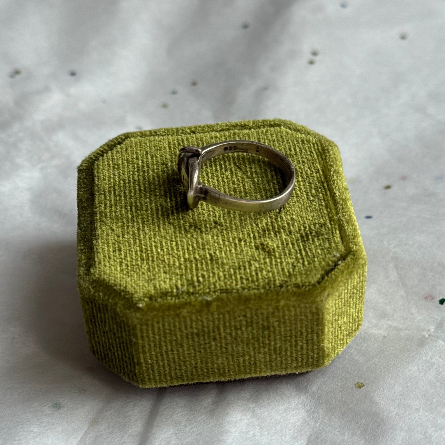 Vintage Sterling Silver Belt Buckle Ring