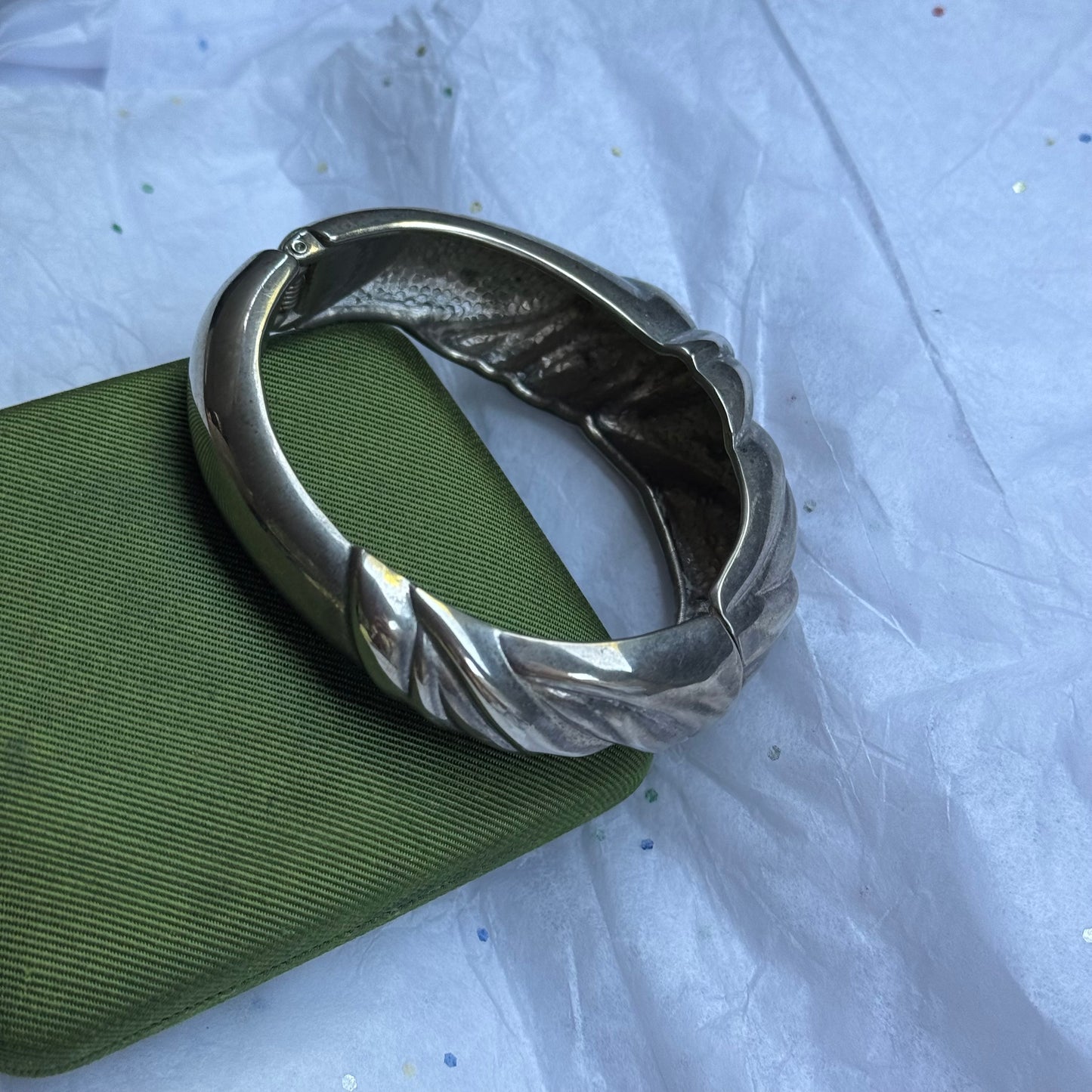 Vintage Chunky Silver Bracelet