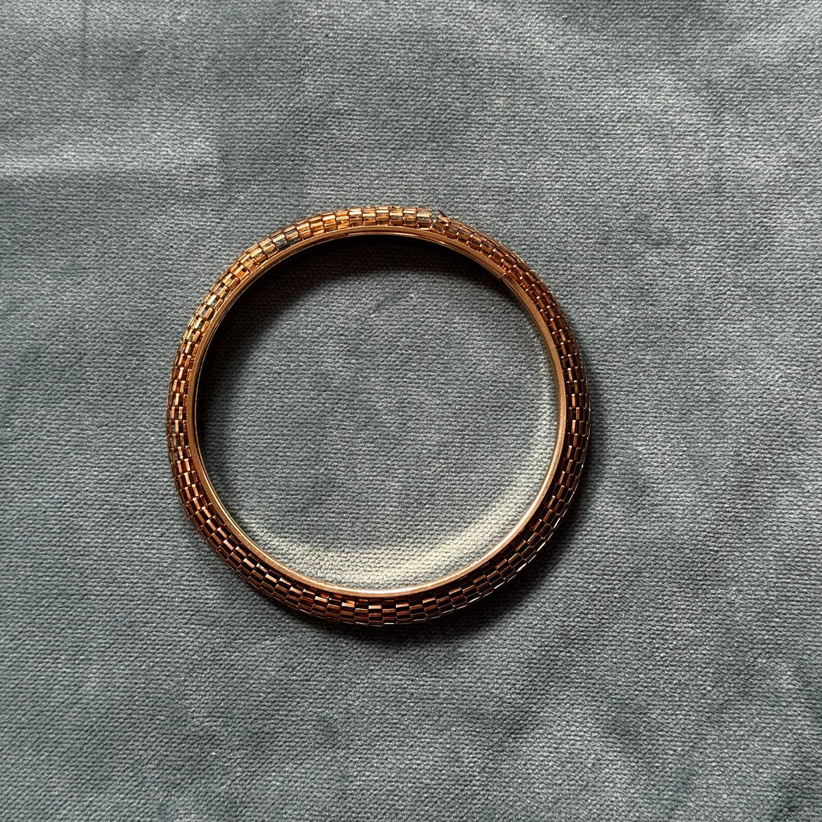 Vintage Gold Mesh Bangle Bracelet