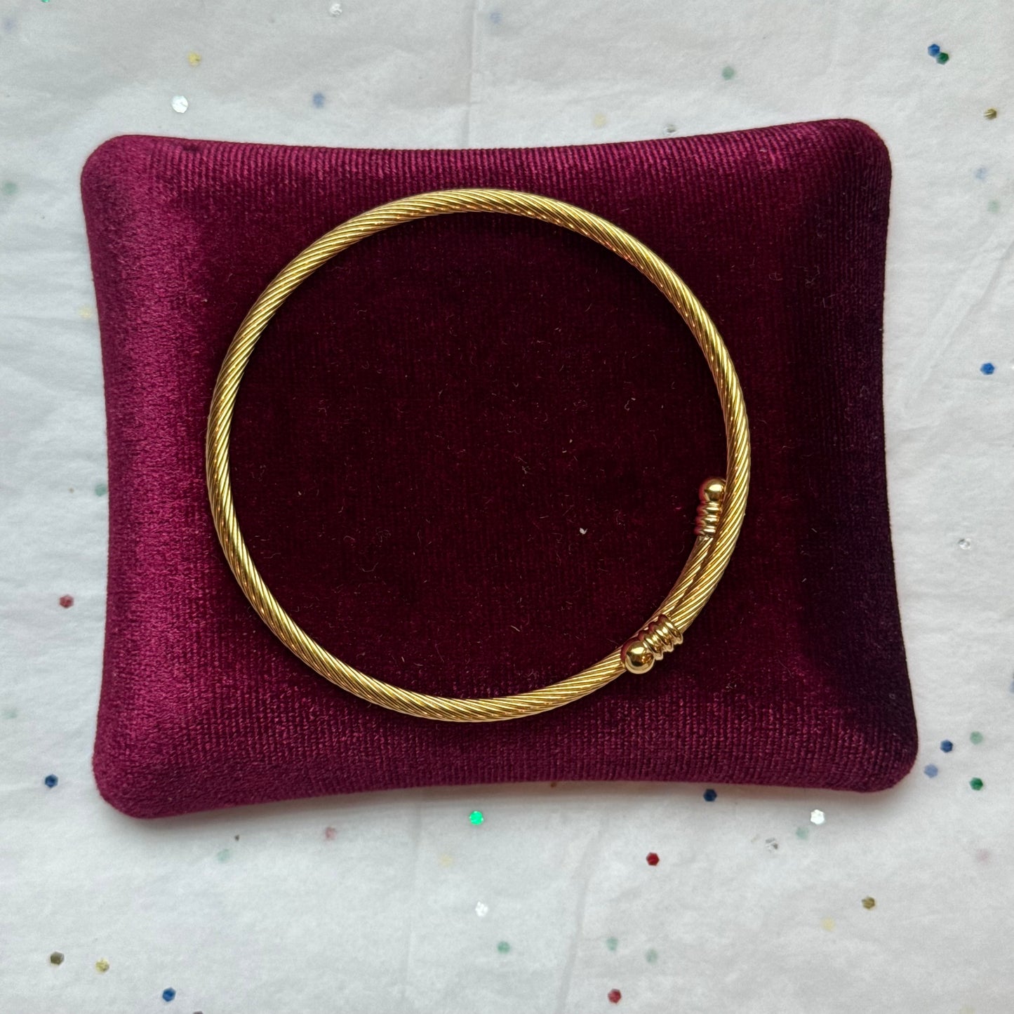 Gold Cable Bracelet