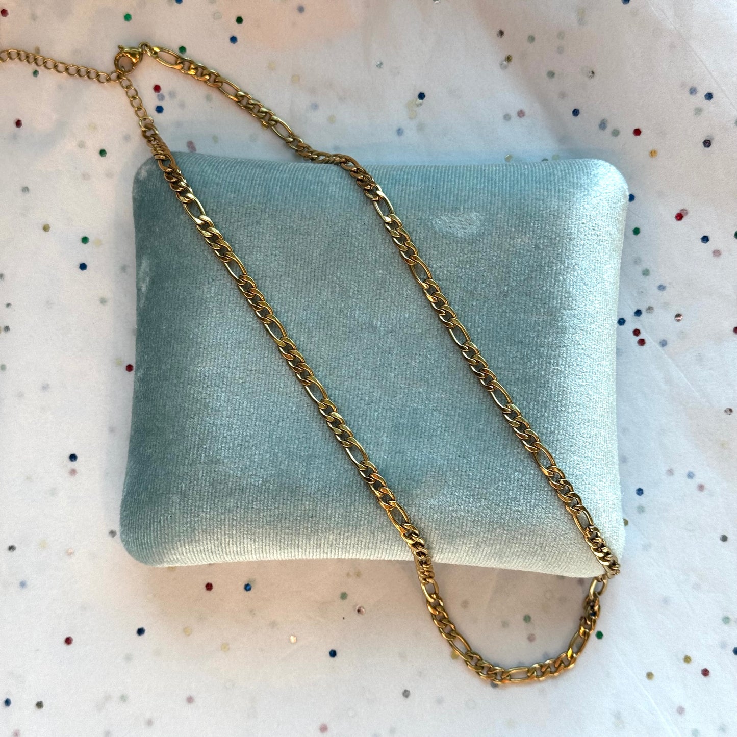 Gold Figaro Chain Necklace