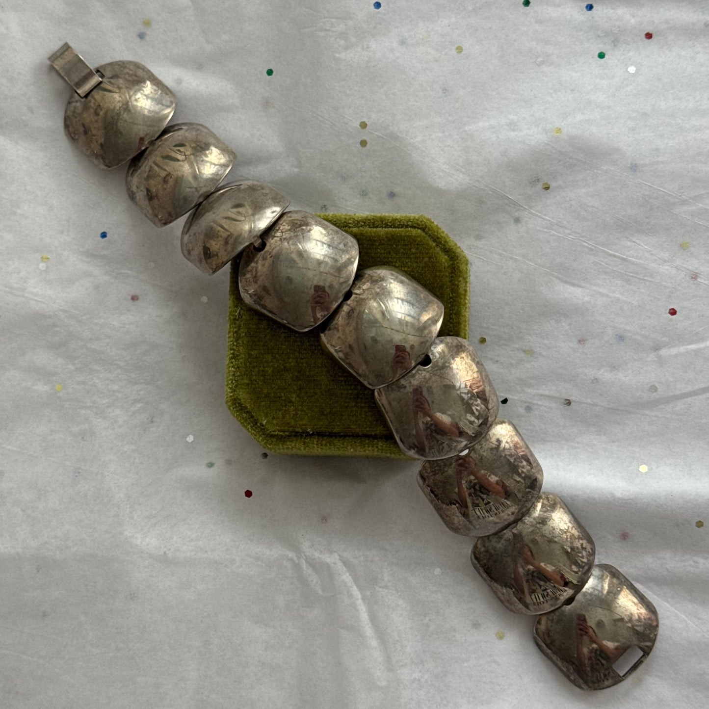 Vintage Chunky Silver Bracelet