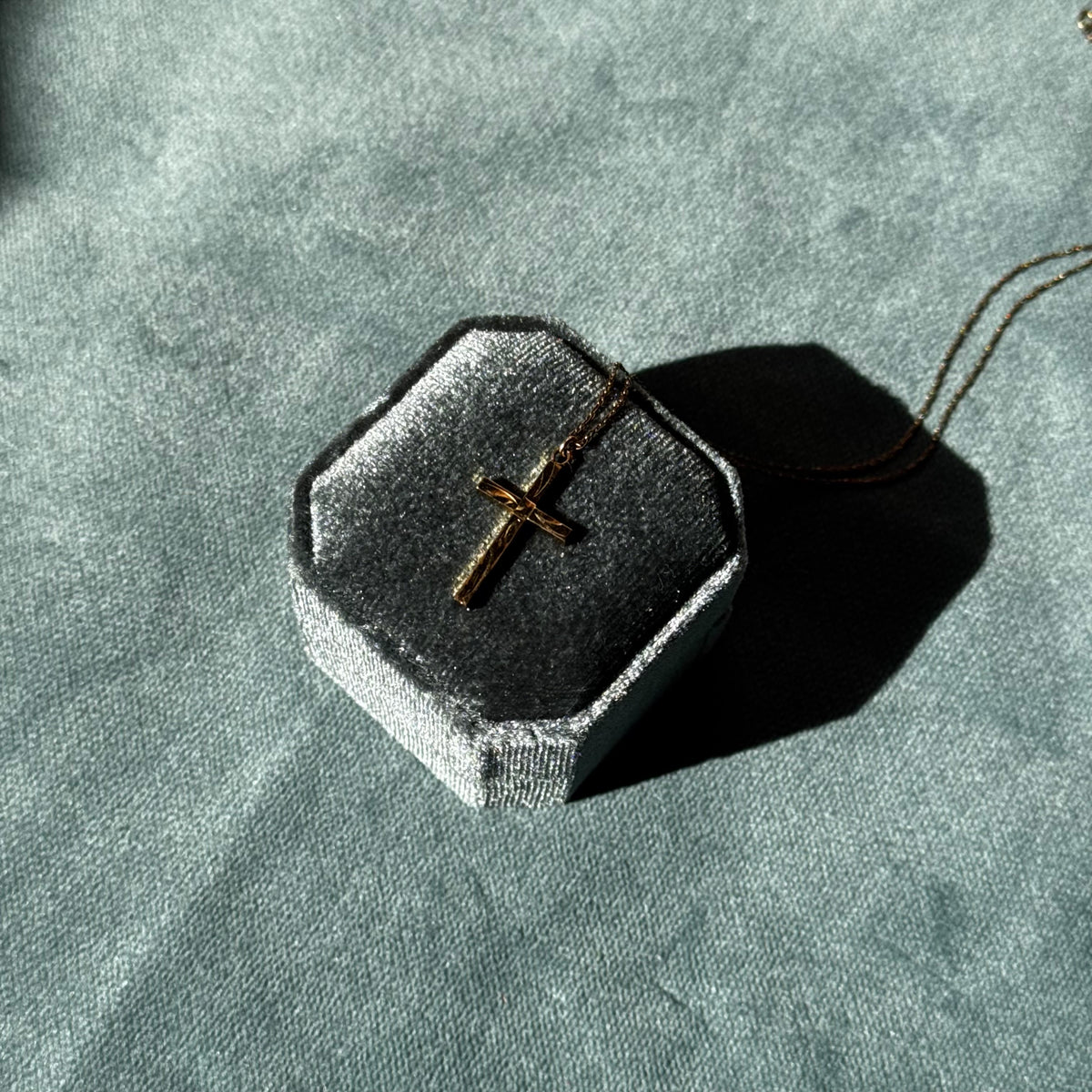 Vintage Gold Filled Cross Necklace