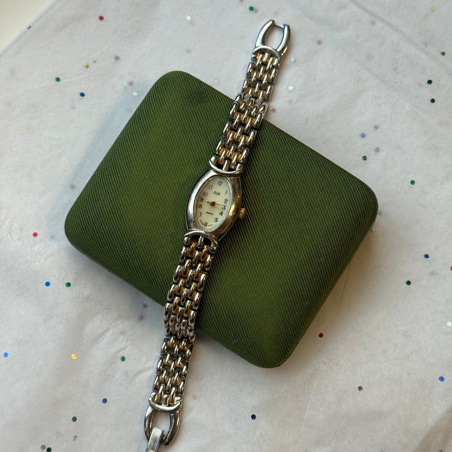 Vintage Silver Face Watch