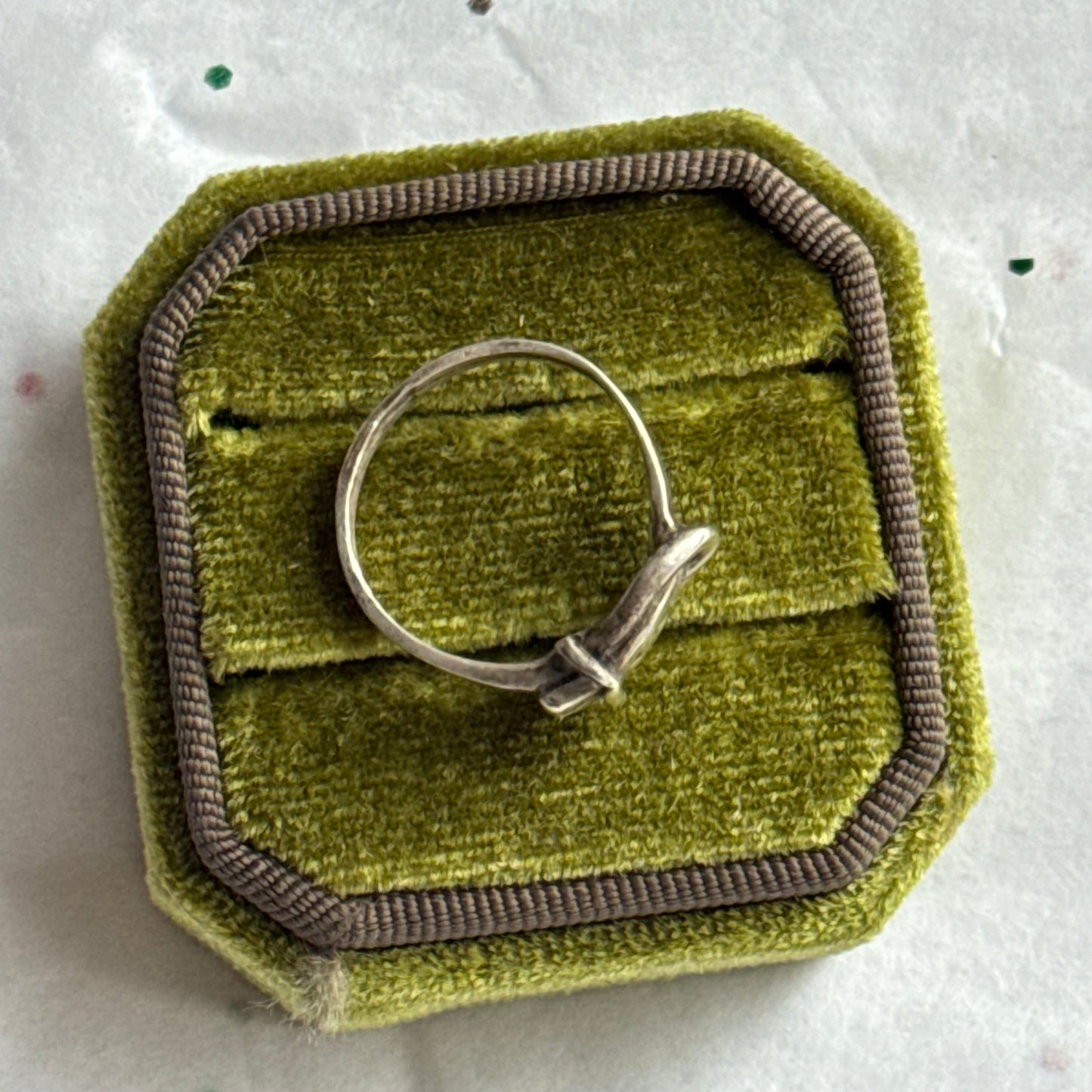 Vintage Sterling Silver Belt Buckle Ring