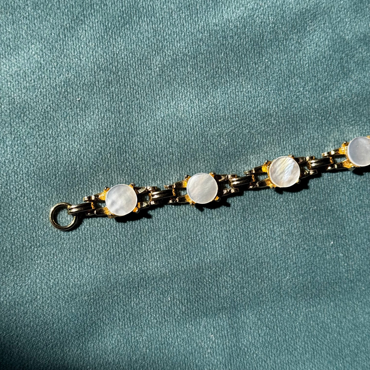 Vintage Gold Mother of Pearl Bracelet