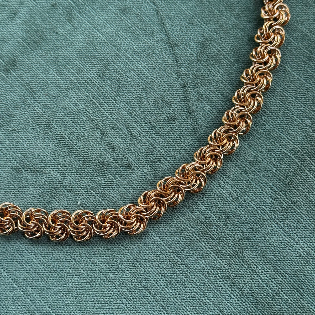 Vintage Napier Gold Spiral Chain Necklace
