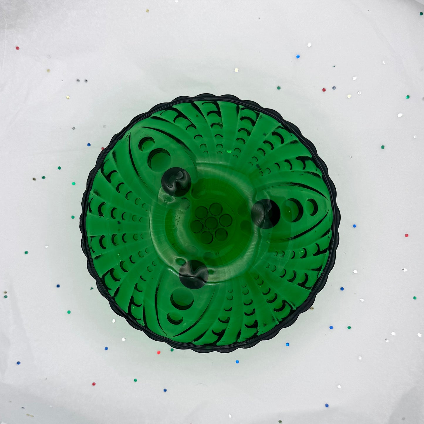Vintage Green Anchor Hocking Bowl Dish