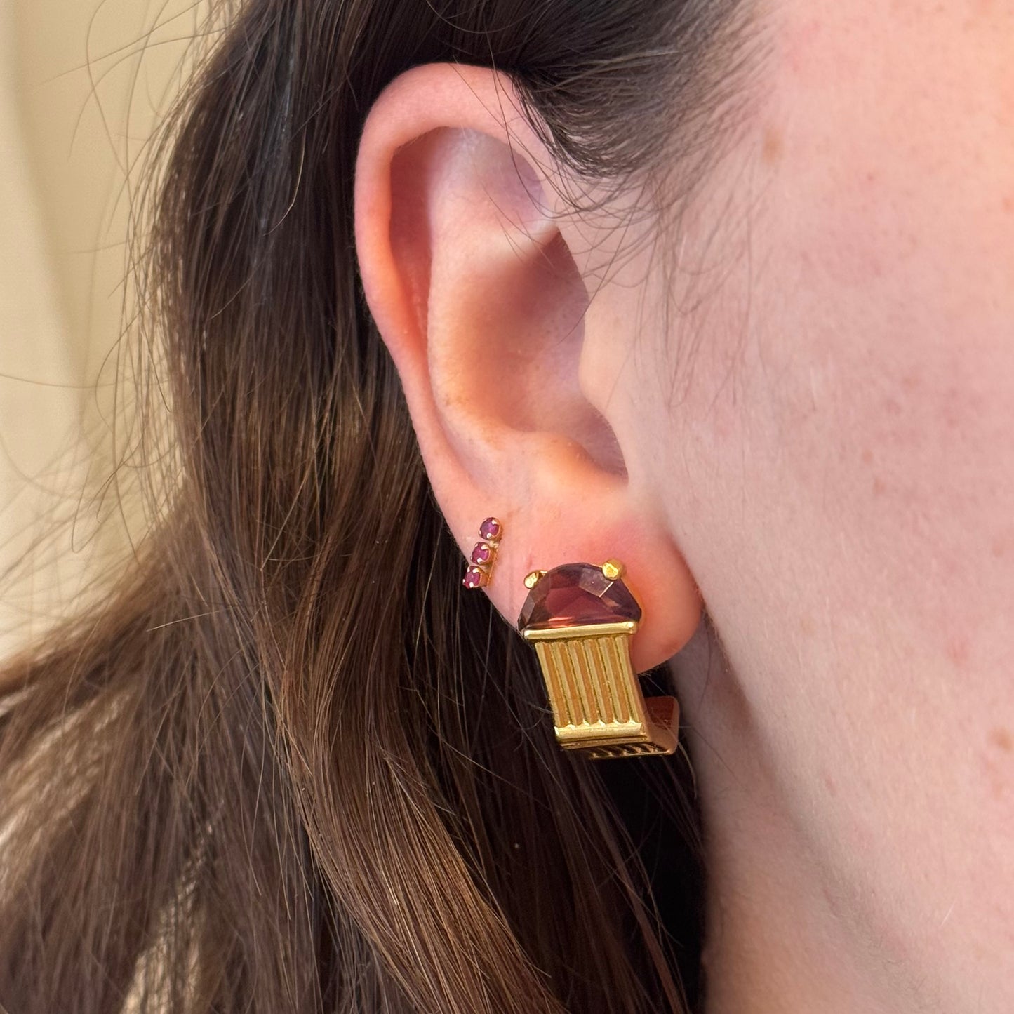 Vintage Trifari Gold Earrings