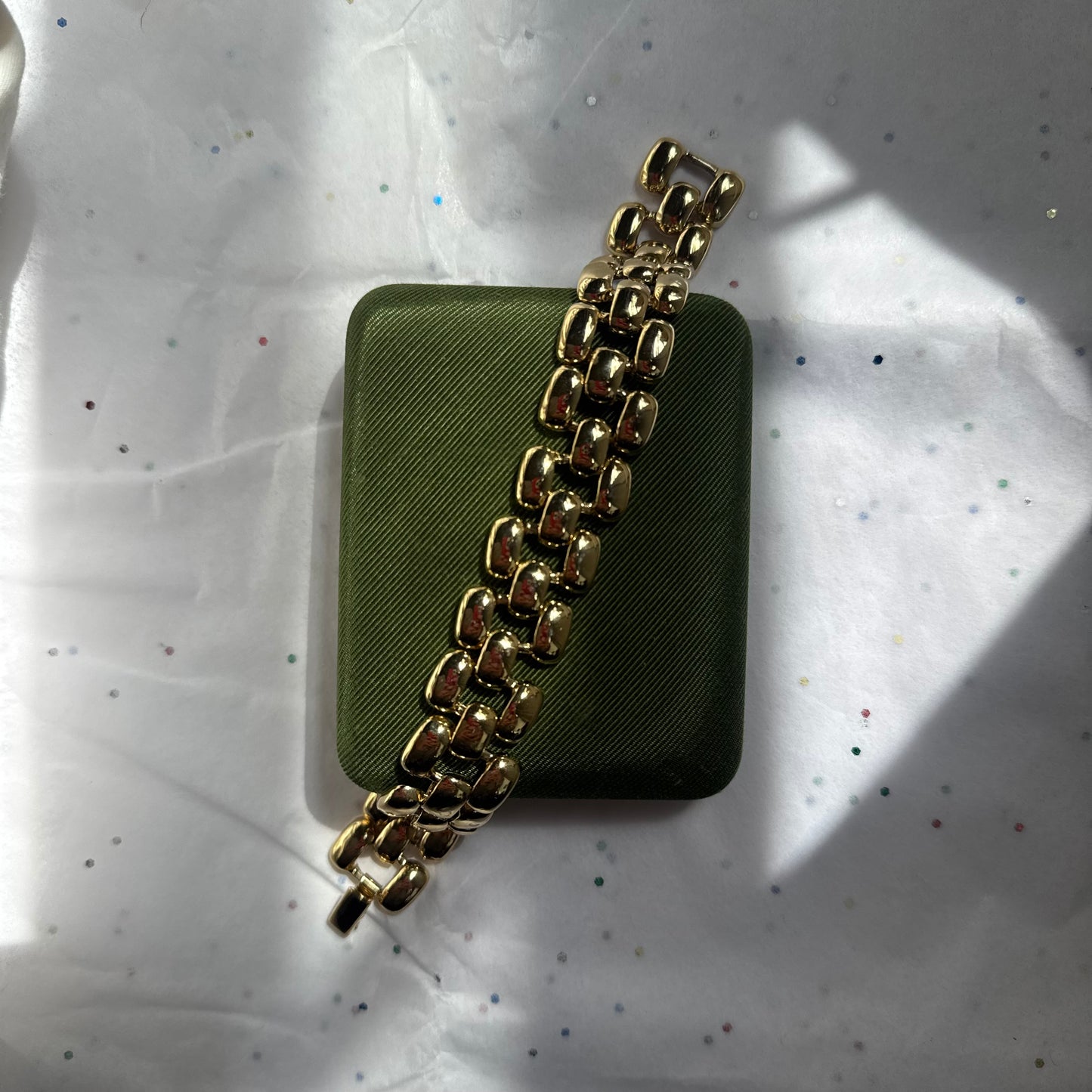 Vintage Gold Panther Chain Bracelet