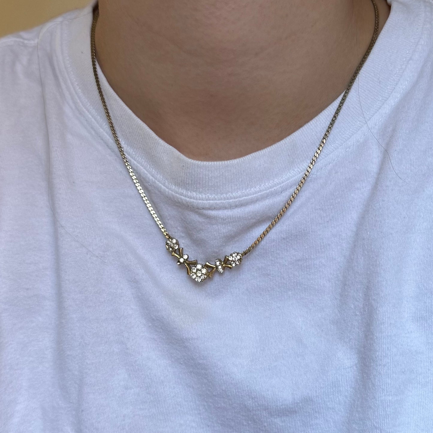 Vintage Rhinestone Necklace - Sourced in Paris