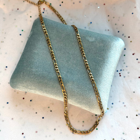 Gold Figaro Chain Necklace