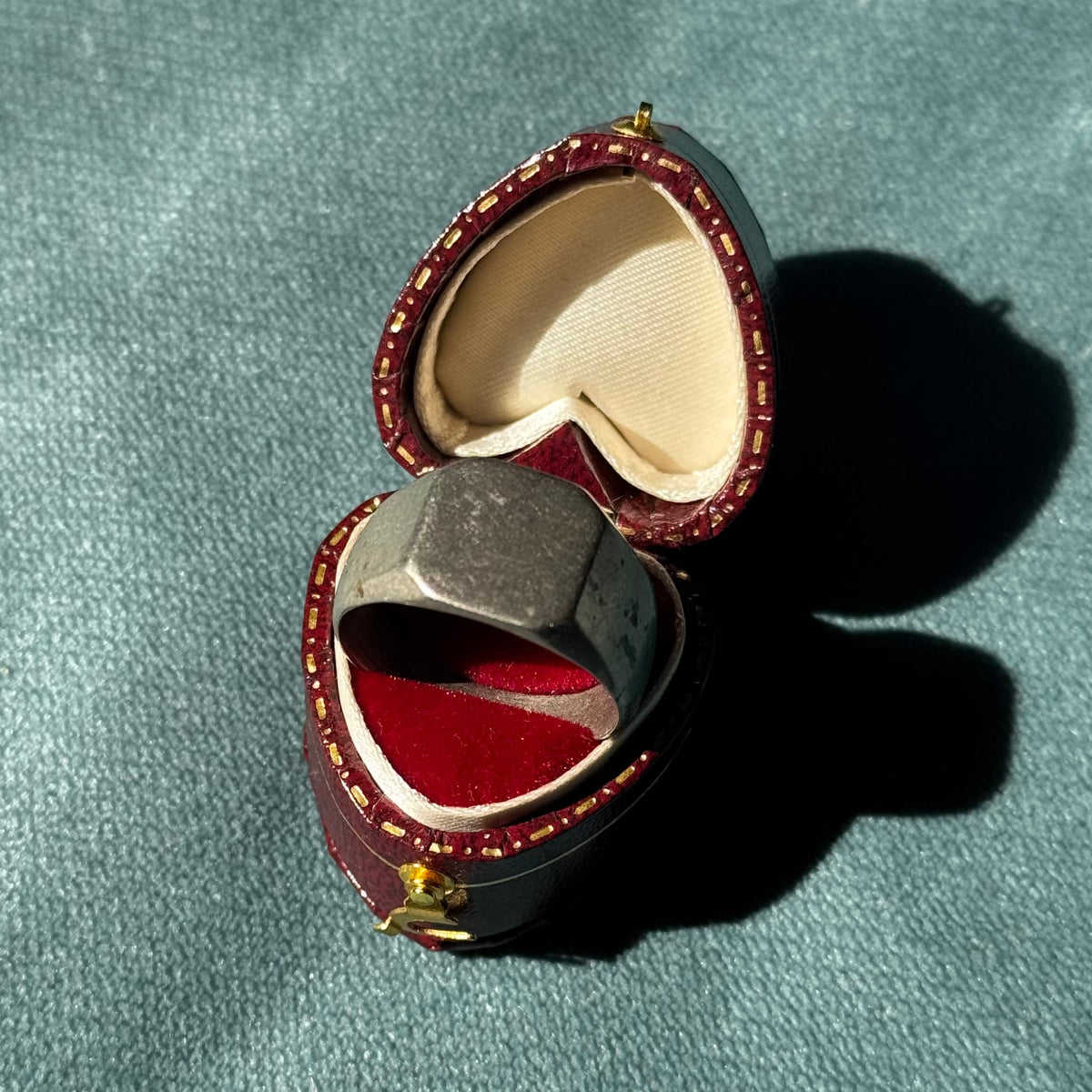Vintage Silver Signet Pewter Ring