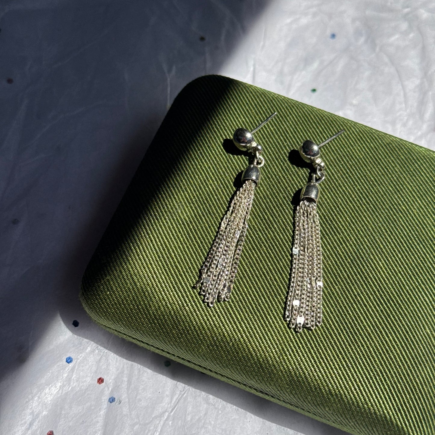 Vintage Silver Tassel Earrings