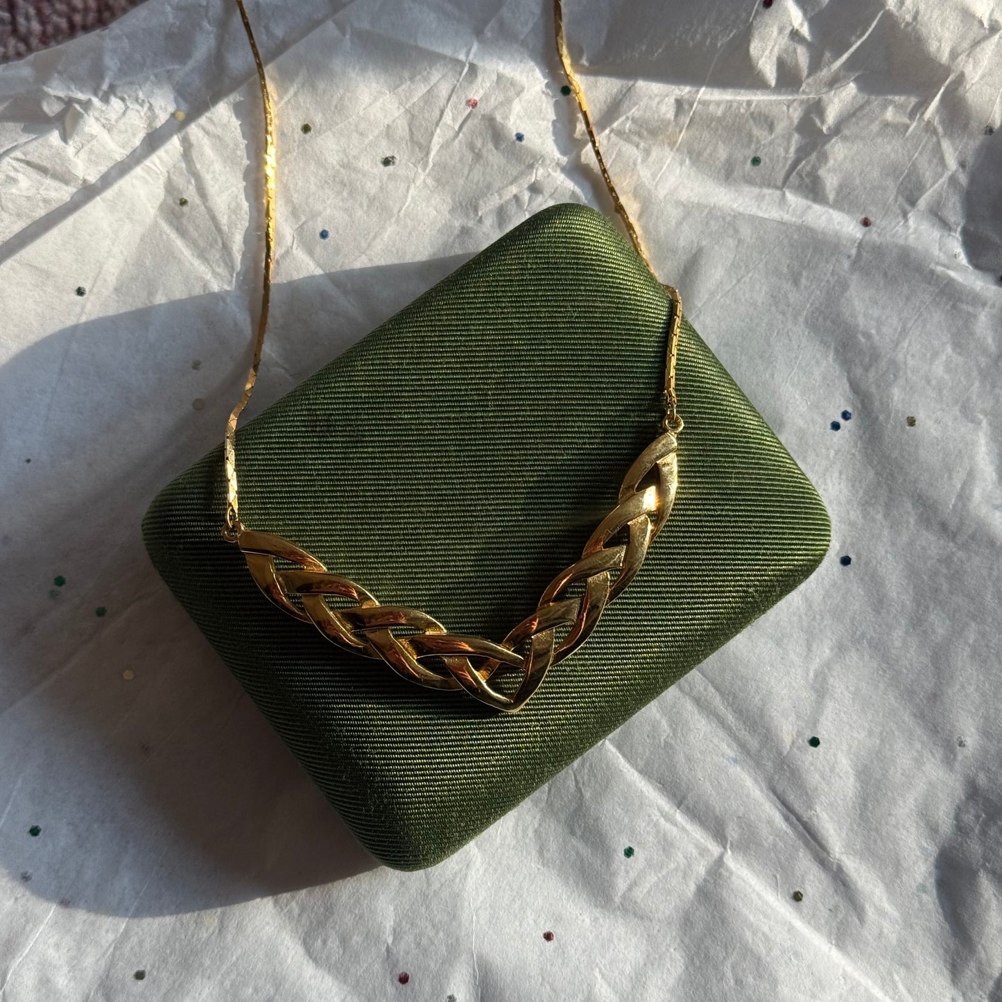 Vintage Braided Gold Necklace