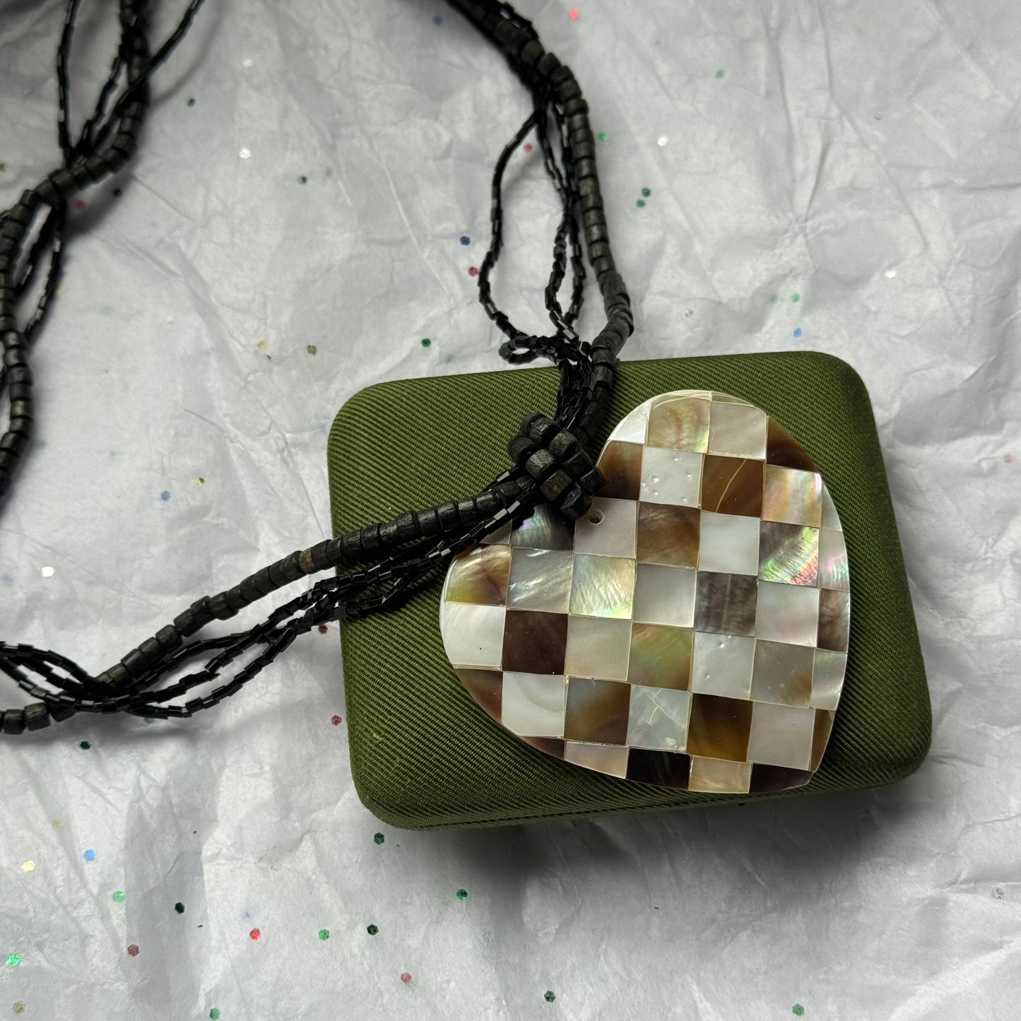 Heart Shell Pendant Necklace