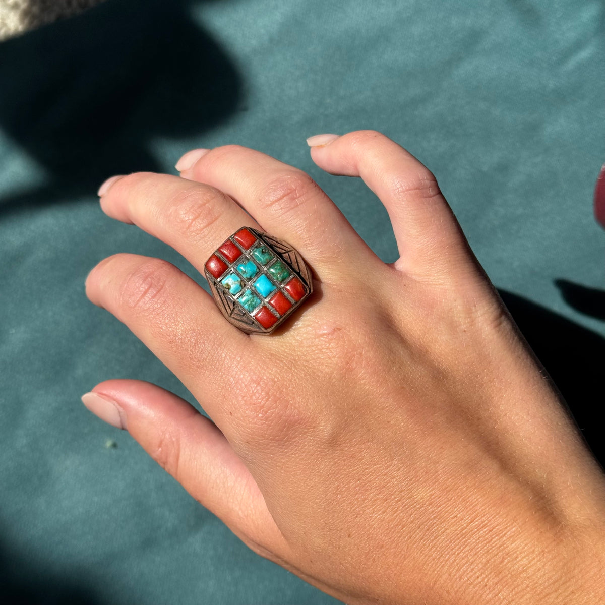Vintage Turquoise Sterling Silver Ring