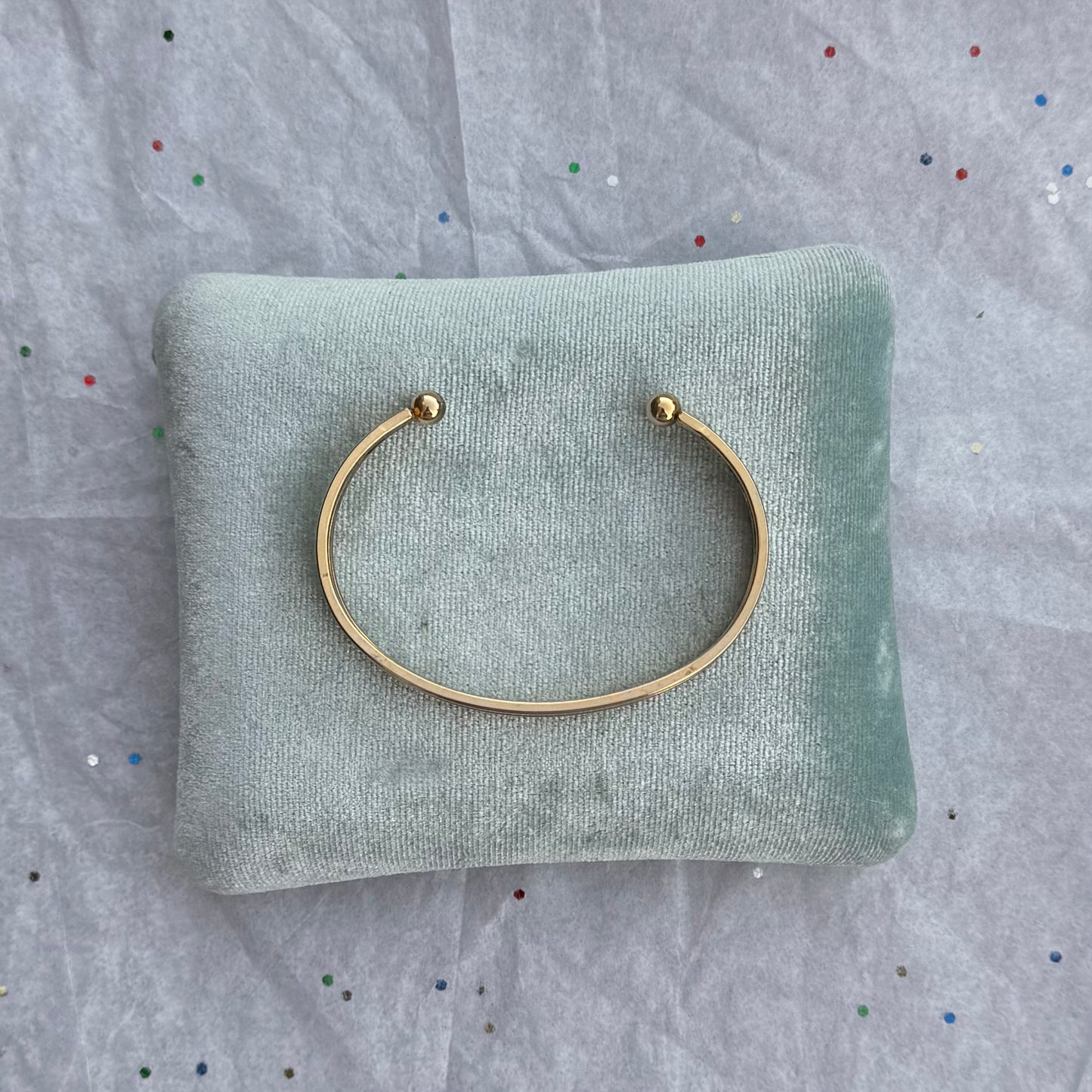 Vintage Layered Gold Tone Cuff Bracelet