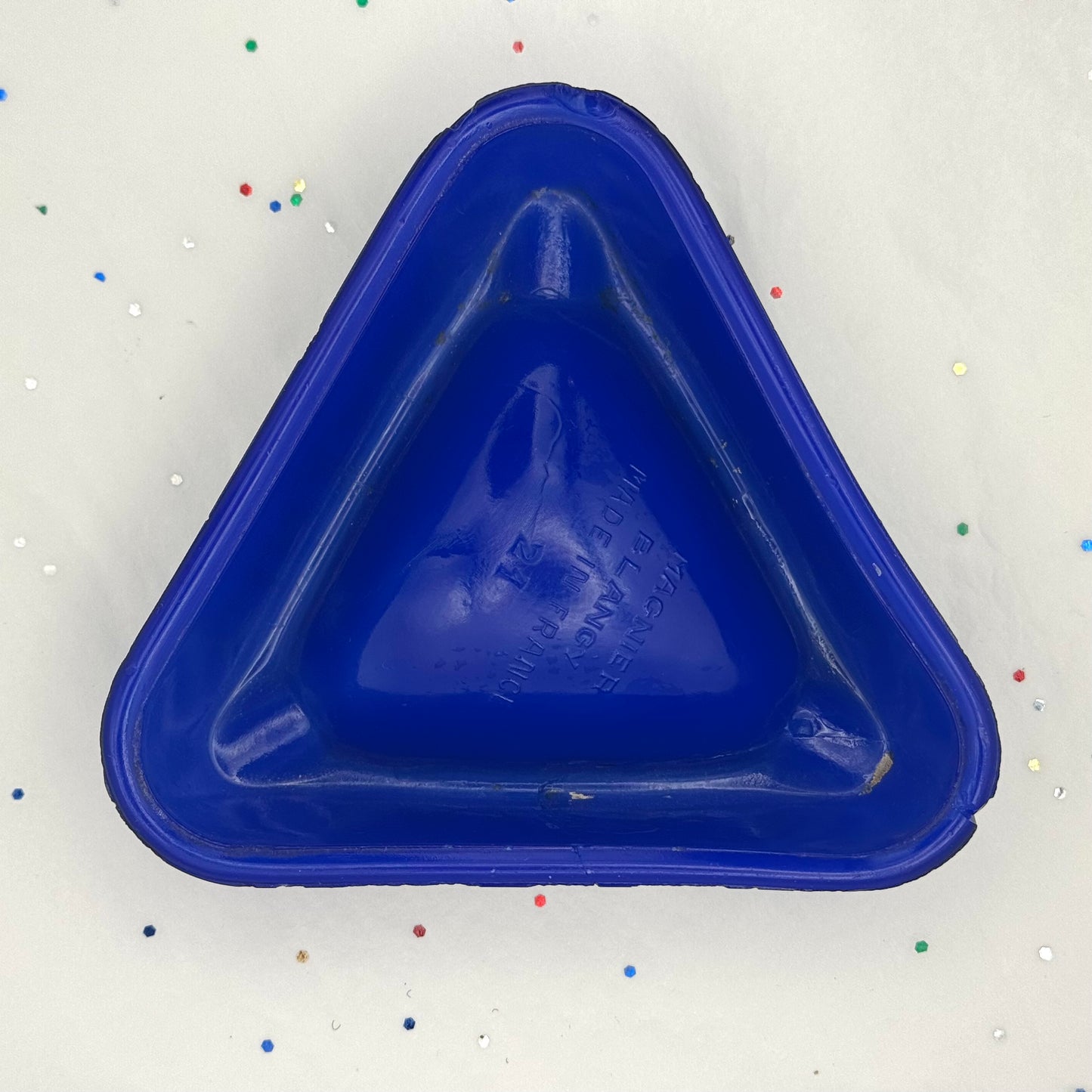 Vintage Cinzano Blue French Ashtray - Sourced in Paris