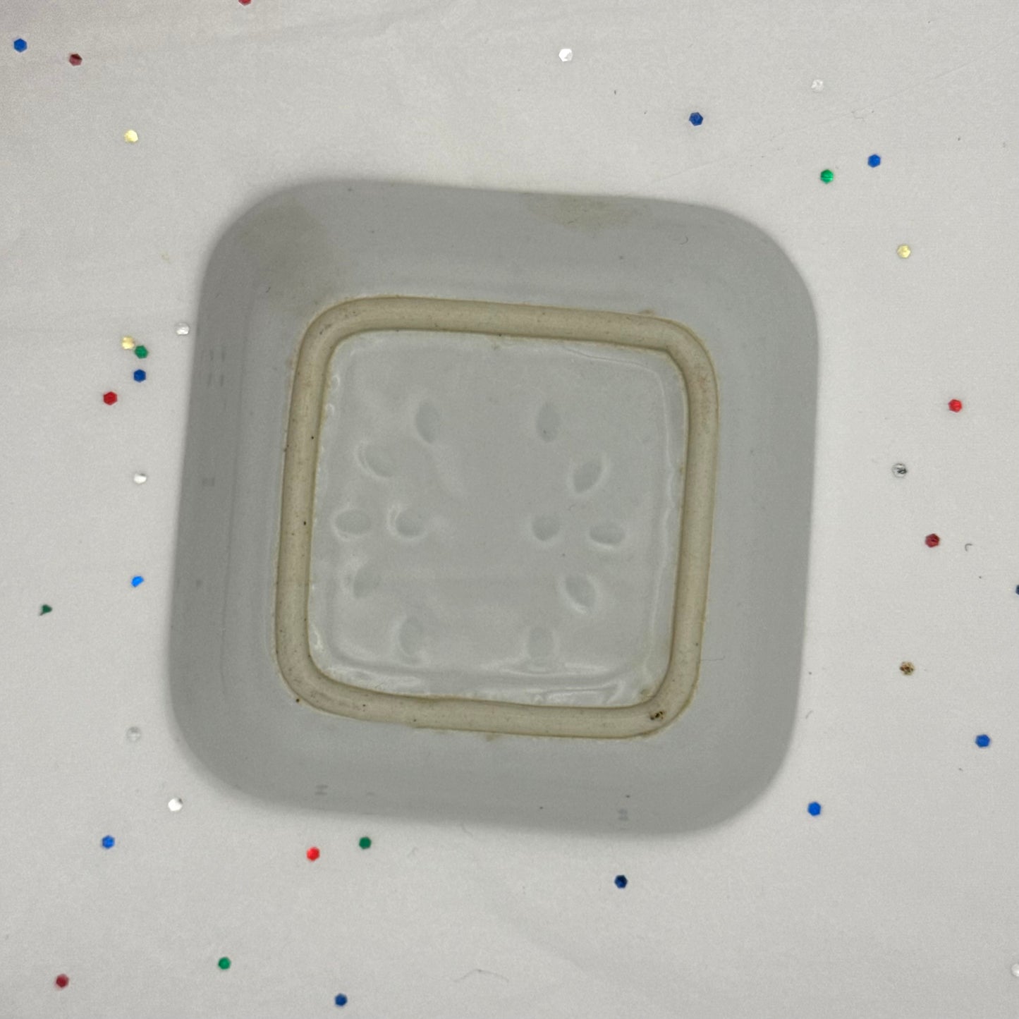 Vintage White & Blue Divided Dish - Sourced in Paris