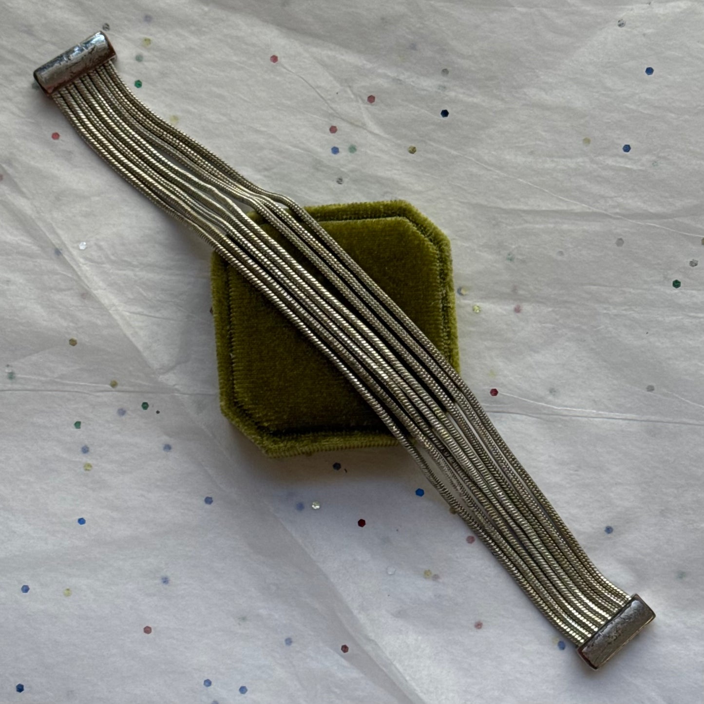 Vintage Layered Silver Bracelet