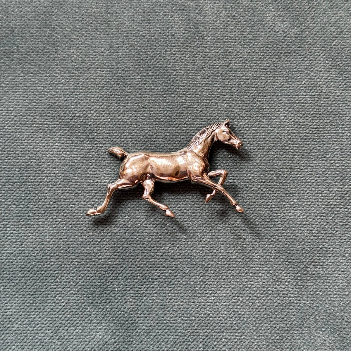 Vintage Sterling Silver Horse Brooch
