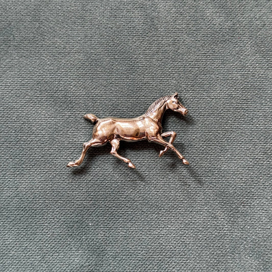 Vintage Sterling Silver Horse Brooch