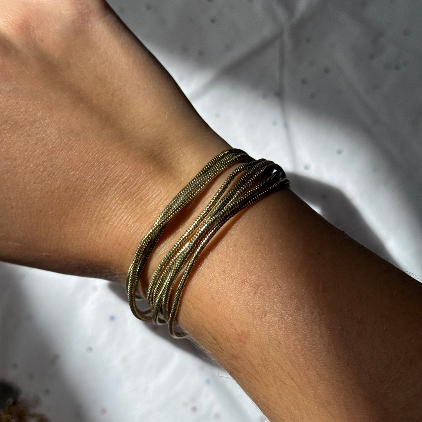 Vintage Layered Gold Bracelet