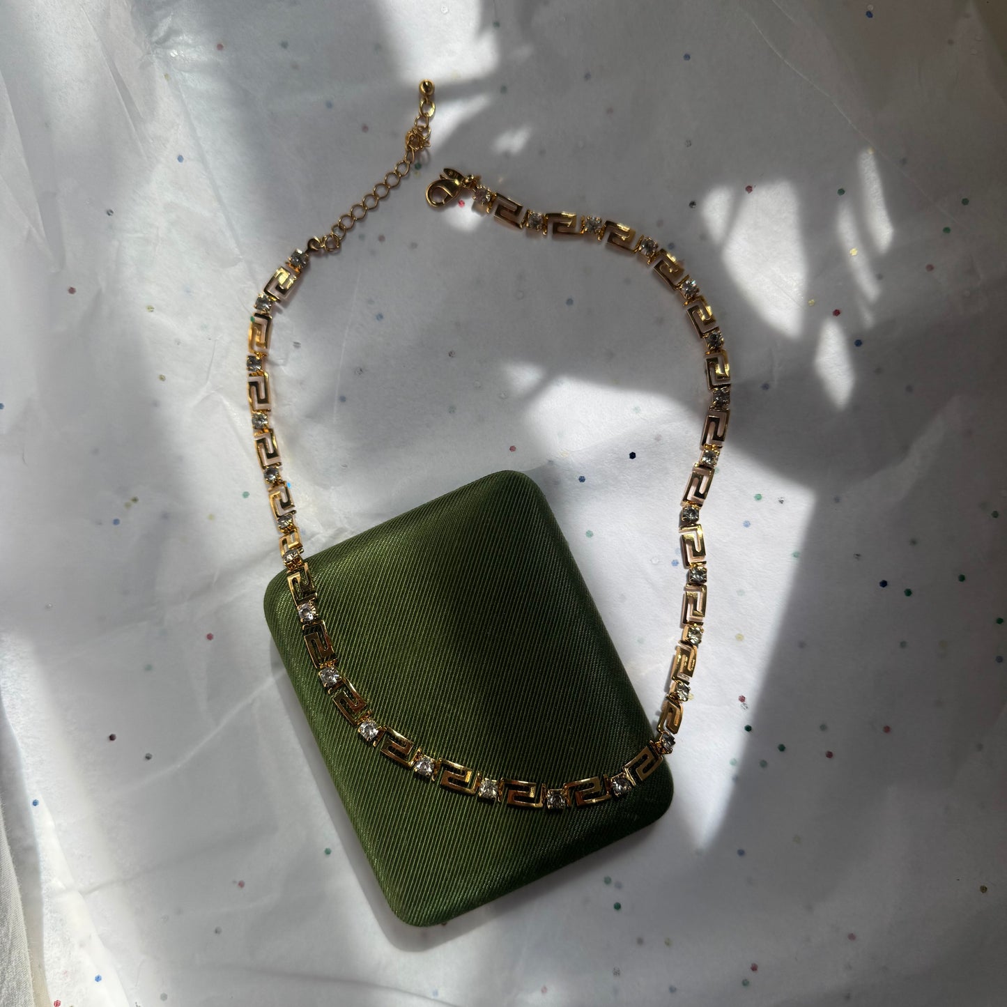 Vintage Avon Rhinestone Tennis Necklace