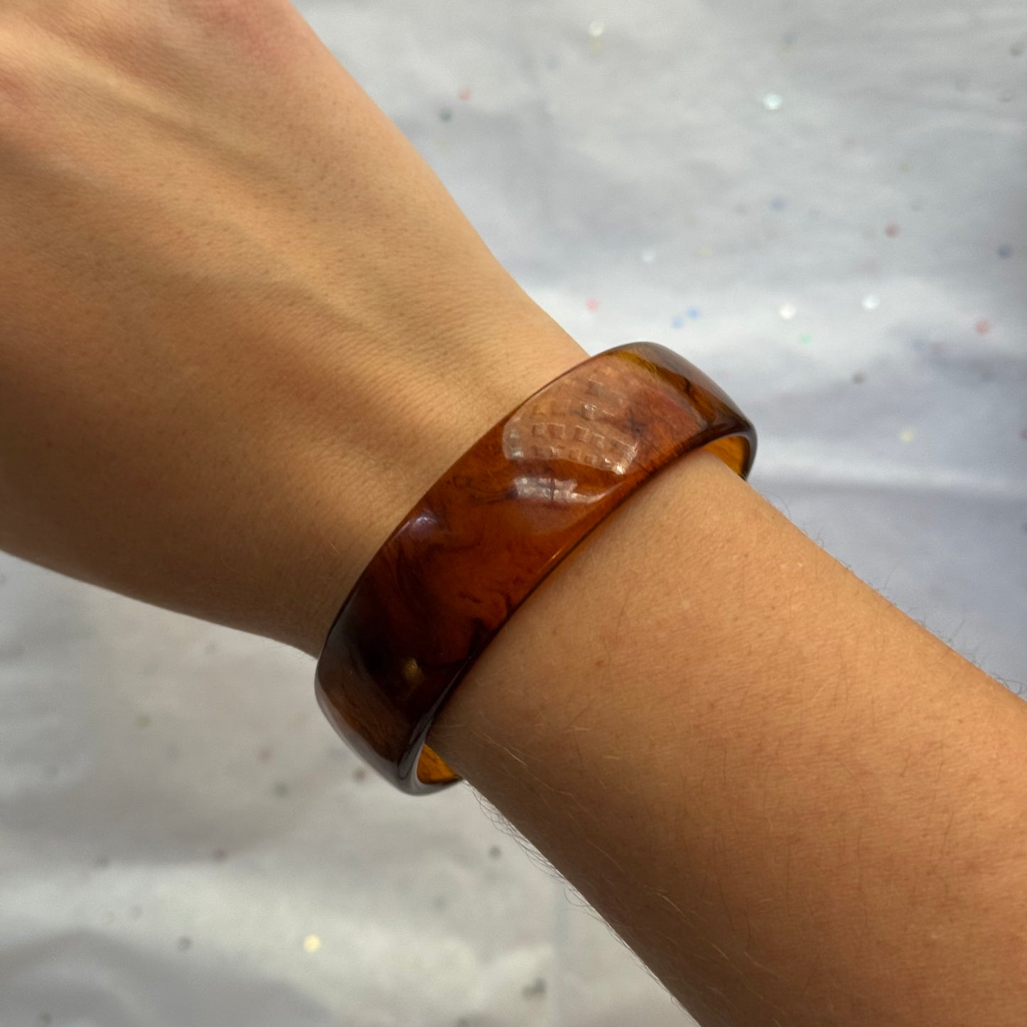 Vintage Brown Bangle Bracelet