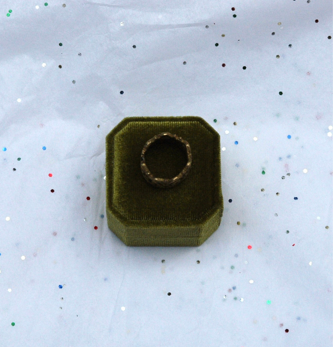 Vintage Crown Gold Tone Ring
